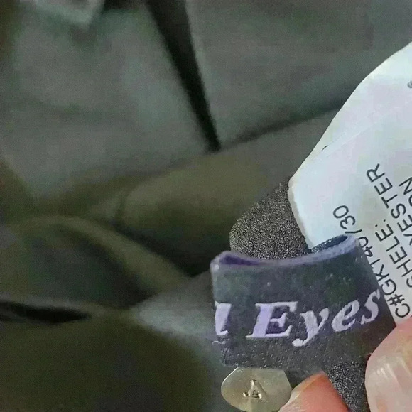 Angel Eyes black sleeveless dress with leather  upper chest. Size 4 - Picture 9 of 12